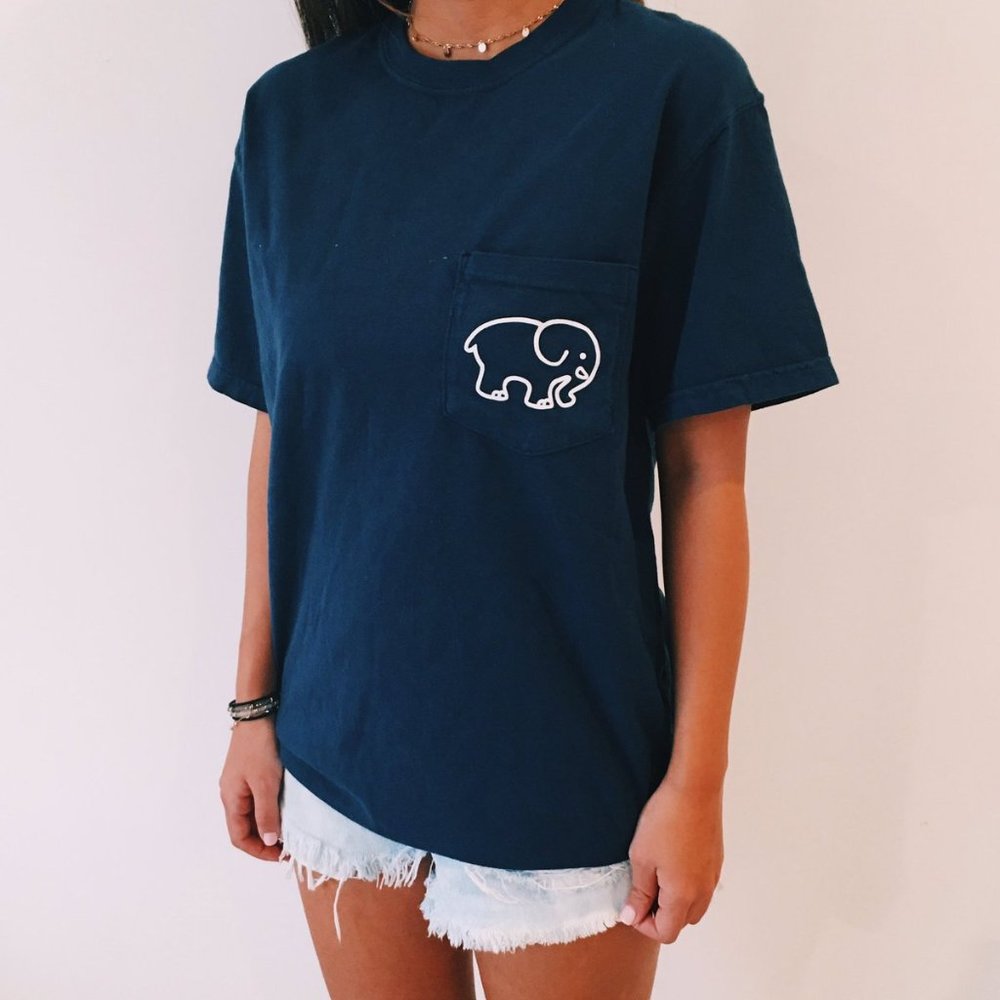 ivory ella Navy Tshirt